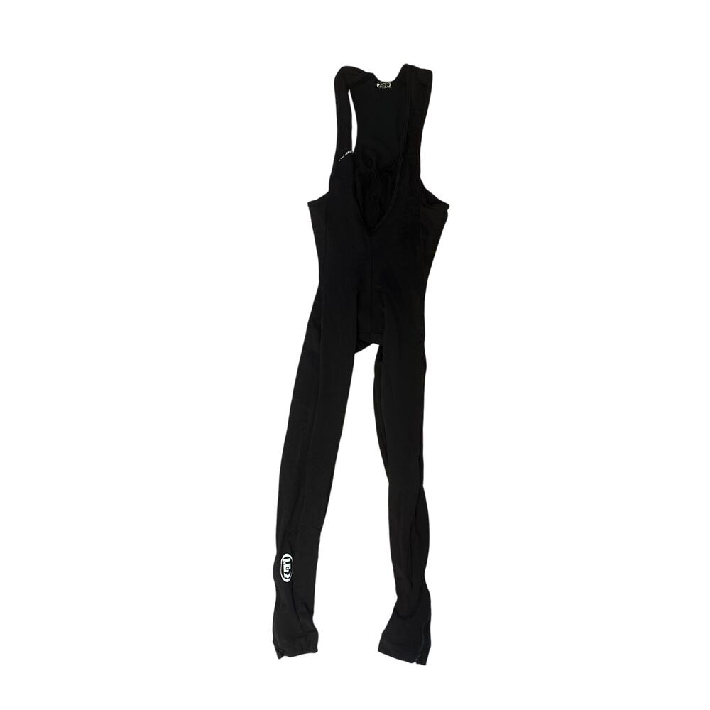 Men Louis Garneau Black Padded Stockholm Bib Bodysuit Biking Cycling Pant Tights